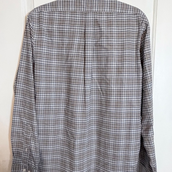 Brooks Brothers Brown Blue Checkered Shirt 100% American Supima Cotton Med - Picture 7 of 9